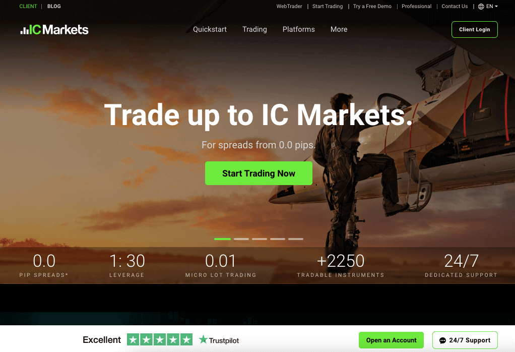 IC Markets South Africa Website