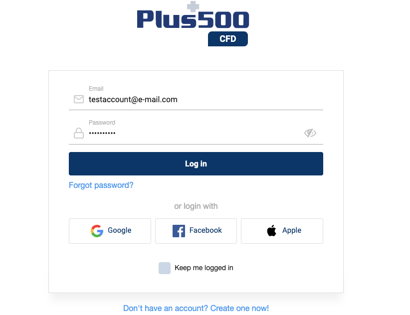 Login to Plus500 Account