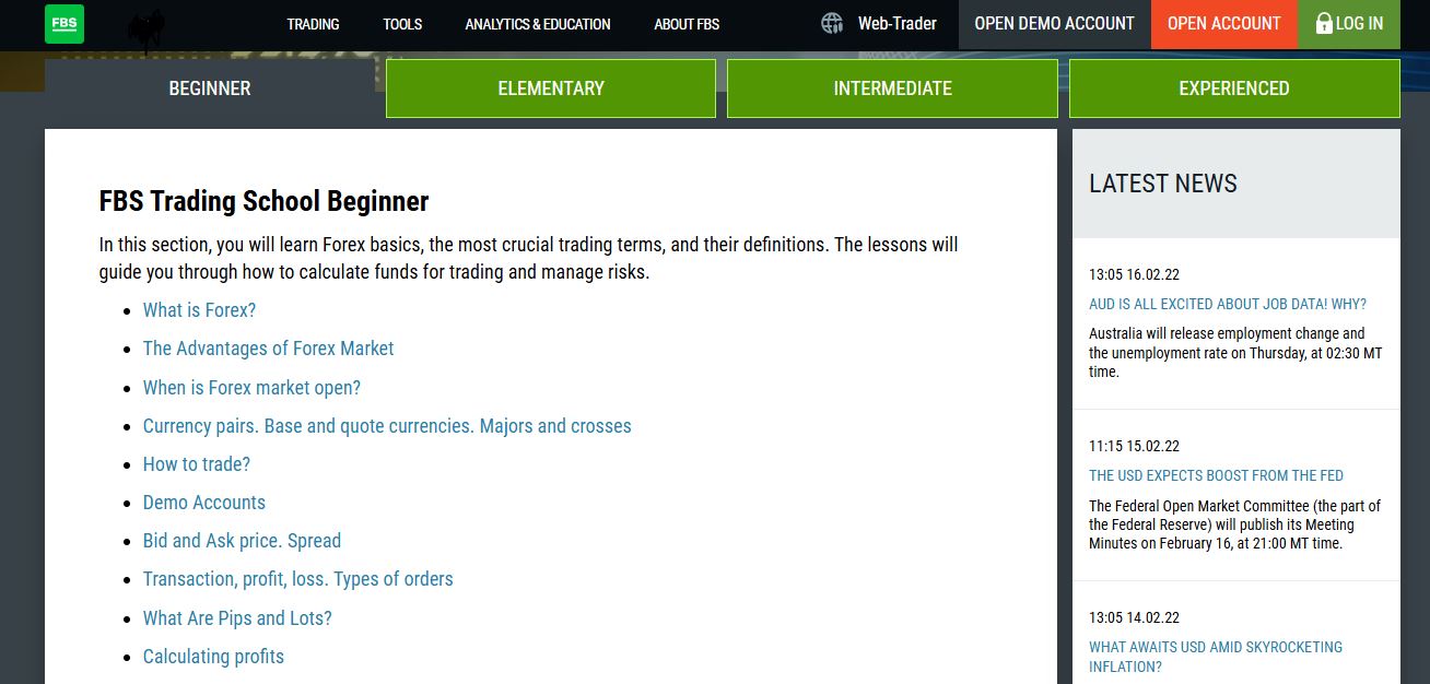 Learn Forex with FBS