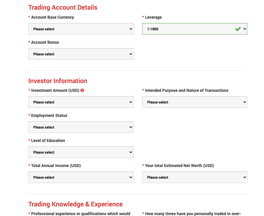 XM Leverage