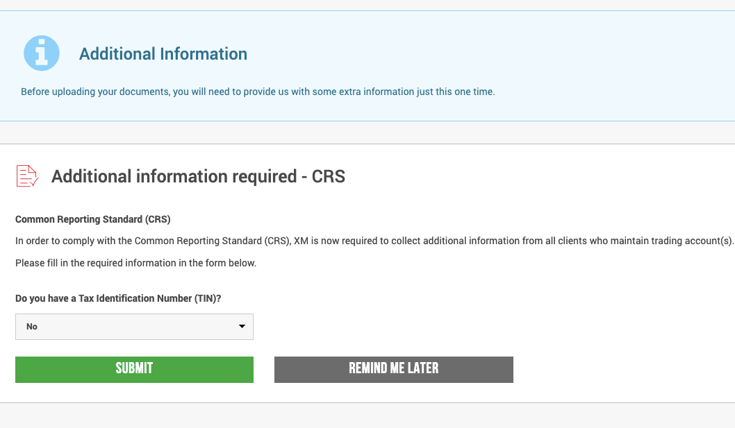 Validate Account on XM South Africa