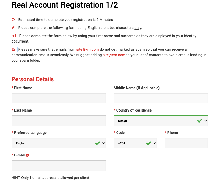 Open Account with XM South Africa